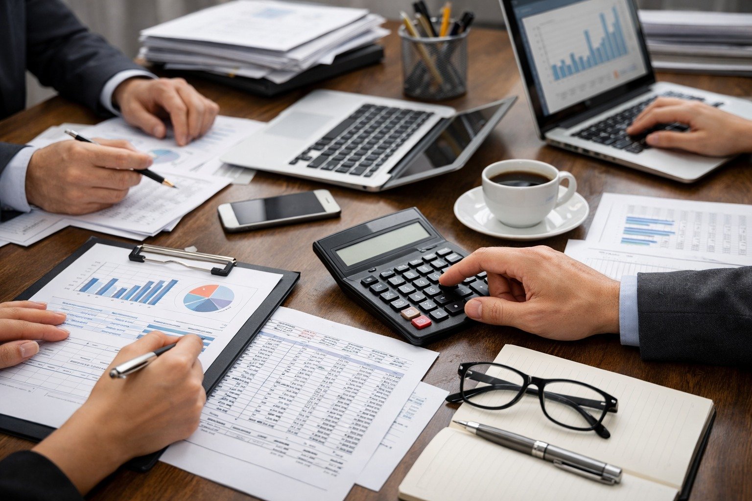 Financial charts overlay